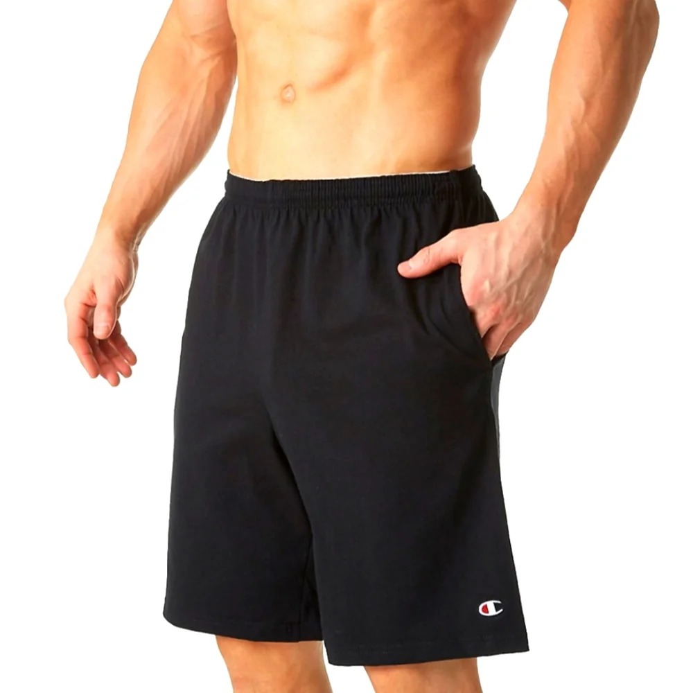 CHAMPION MEN'S JERSEY SHORT WITH POCKETS - Picture 1 of 15